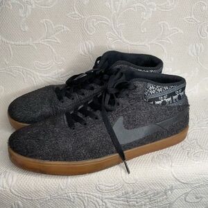 Nike Eric Koston 1 Dusty Gray Reindeer Lace Up Mid Warmth Sneakers Men Size 12